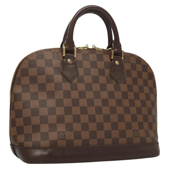 LOUIS VUITTON Damier Ebene Alma Hand Bag LV Auth - Picture 1 of 16